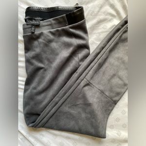 White House BlackMarket Suede Gray Leggings